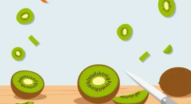 How to Cut a Kiwi and Kiwi Salad Recipes Ideas