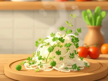 Meaning and Definition of Garnish in Cooking Image