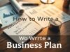 How to Write a Business Plan