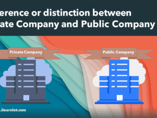 Difference or distinction between Private Company and Public Company Image