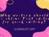 Free online text editor with Fonts, Why writers should Use