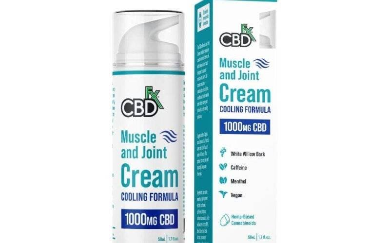 Best CBD cream UK for Skin in Winter - CBDfx CBD Muscle Joint Cream Cooling Formula 1000mg - Image