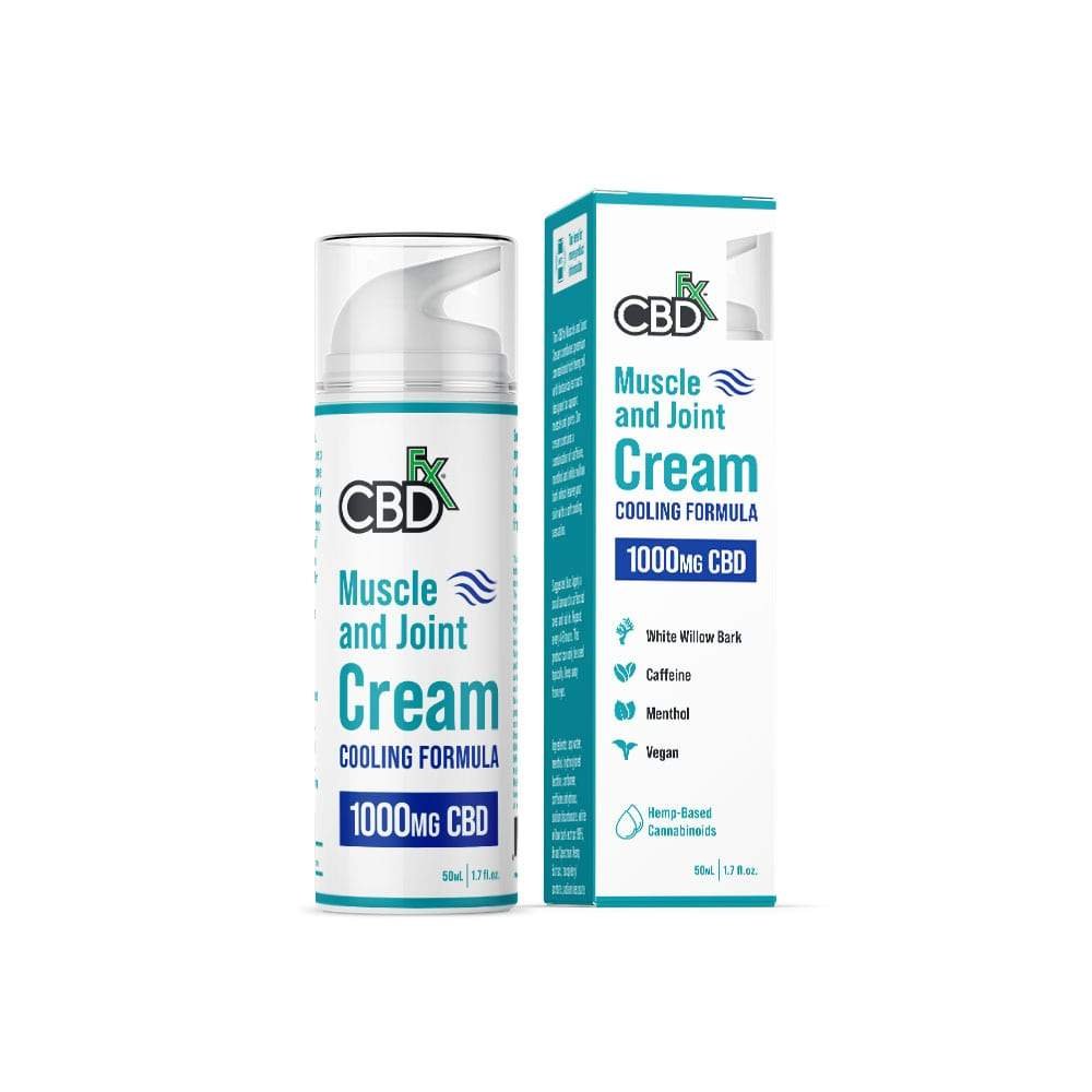 Best CBD cream UK for Skin in Winter - CBDfx CBD Muscle Joint Cream Cooling Formula 1000mg - Image