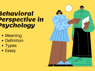 Behavioral Perspective in Psychology Essay Image