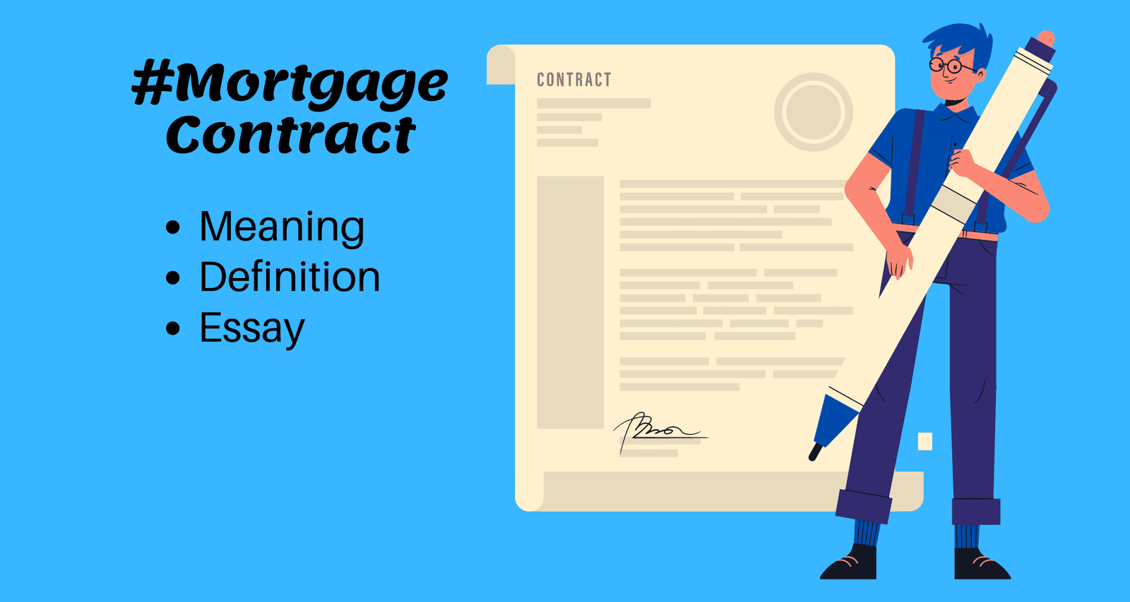 What do the Means of Mortgage Contract Image