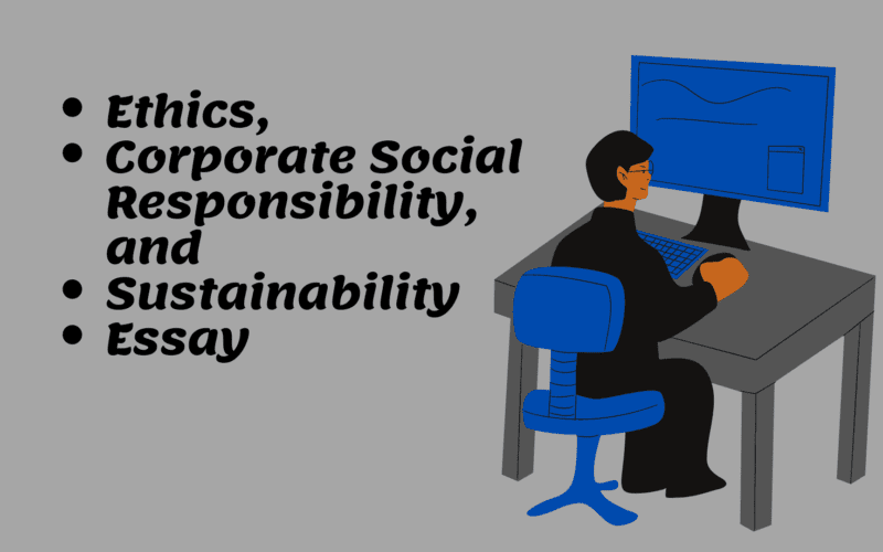 Ethics Corporate Social Responsibility and Sustainability Essay Image