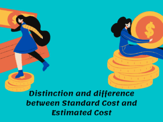 The distinction and difference between Standard Cost and Estimated Cost Image