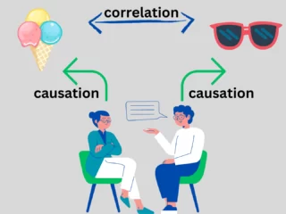 What is the difference between correlation and causation with examples Image