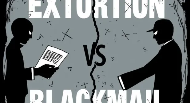 Extortion vs Blackmail Distinguish