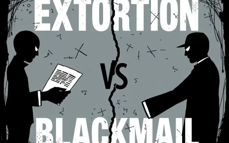 Extortion vs Blackmail Distinguish