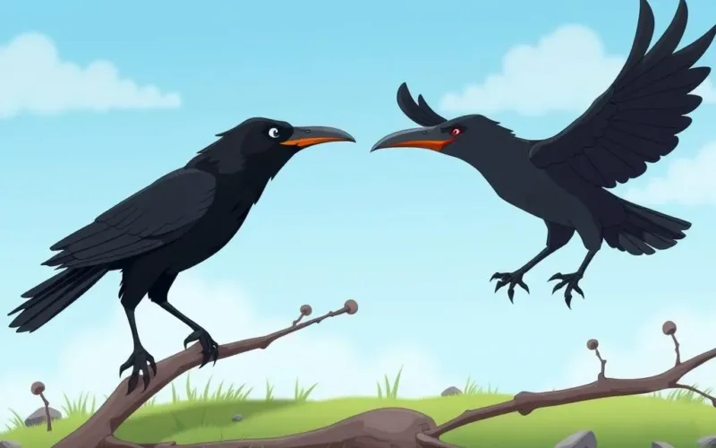 Differences between Crows and Ravens
