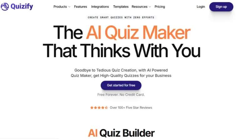 Quizify AI Quiz Maker Education Tools Image