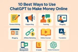 10 Best Ways to Use ChatGPT to Make Money Online Image