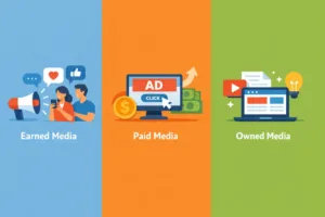 Earned Media vs Paid Media vs Owned Media: Best 2026 3 Earned Media vs Paid Media vs Owned Media 2026 Image