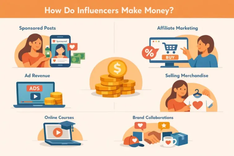 How do Influencers Make Money 2026 Image